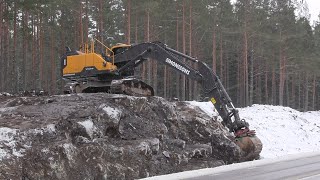 Volvo Ec300E Removing Topsoil