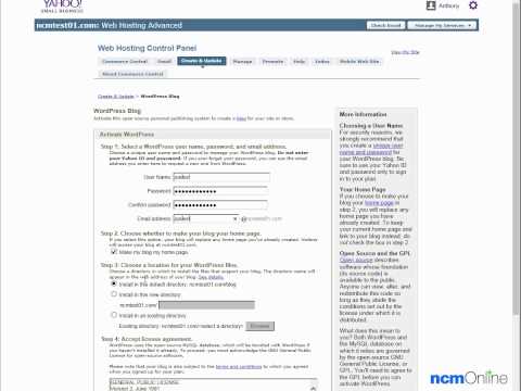 Harga web hosting control panel wordpress