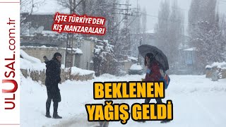 Beklenen yağış geldi: İşte Türkiye'den kar manzaraları