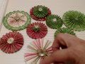 Christmas Paper Rosettes Tutorial