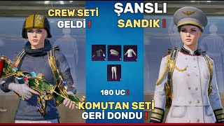 Pubg Mobil Yeni̇ Sandik Crew Geldi̇ Komutan Seti̇ Geri̇ Döndü Çok Şansli Sandik Açilimi