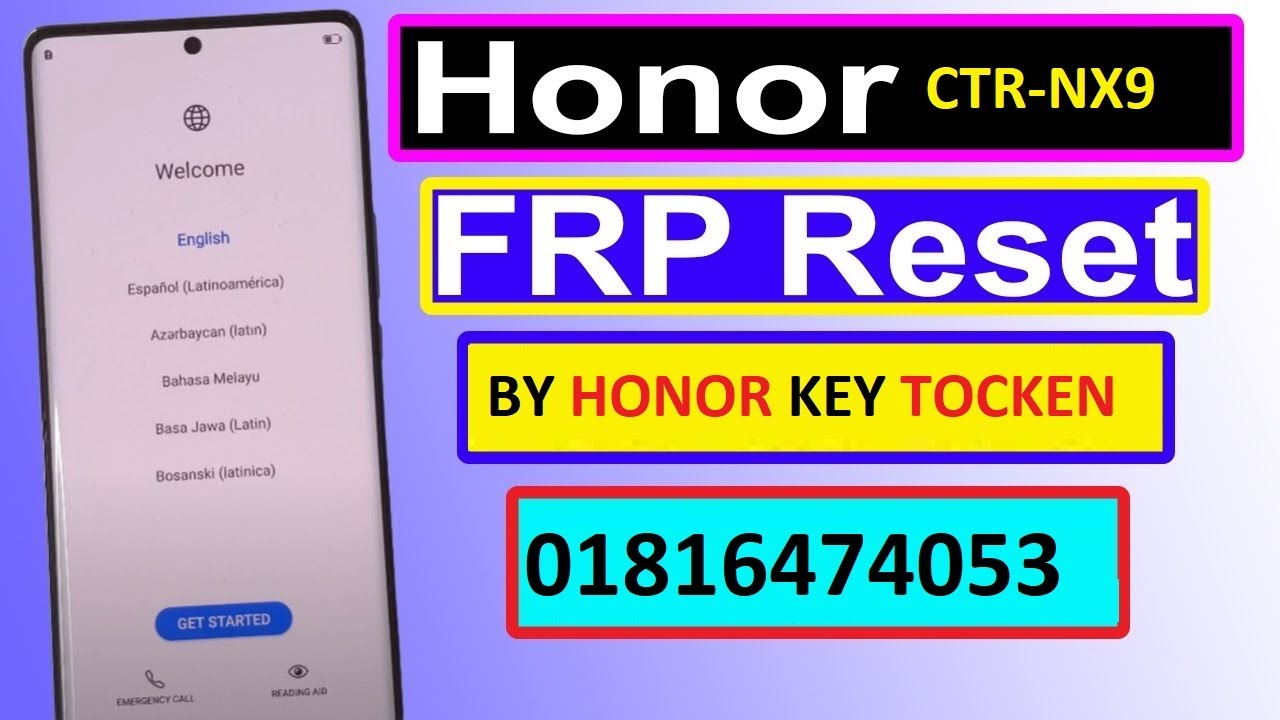 Honor 90 Lite CRT-NX1 FRP Reset By ONE click Done By Honor 90 Lite CRT-NX1 FRP Reset By ONE click Done By