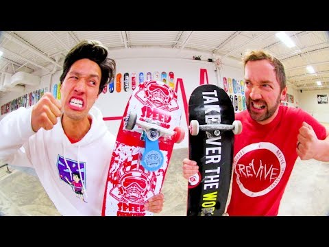 Target Board VS REVIVE Board SKATE! / John Hill Vs Andy Schrock