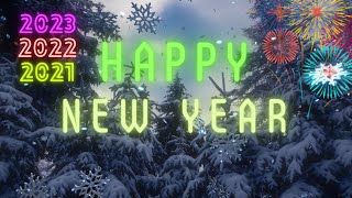 New Year Countdown Timer 60 Second Song Fireworks