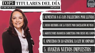 El Rapidín 5 Noticias Para Empezar Tu Día Con María Elena Cantú