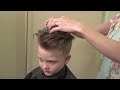 How to Cut a boys Pompadour or Quiff Haircut // Hair 101 youtube Tutorial