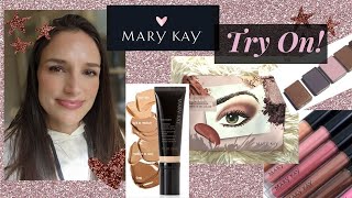 Mary Kay Makeup Try On And First Impressions- Cc Cream, Eyeshadow, Blush, Lipstick & Lipgloss