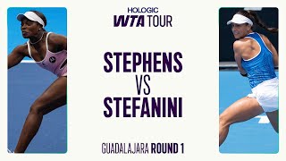 Sloane Stephens Contre Lucrezia Stefanini 1Er Tour De Guadalajara 2025 Temps Forts Des Matchs...