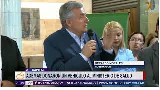 13-12-18- El gobierno entrego elementos a agentes sanitarios del Interior - Gob. Gerardo Morales
