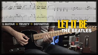 Let It Be Guitar Cover Tab Single & Album Version Solos Backing Track W Vocals The Beatles