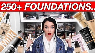 HUGE 250+ FOUNDATION COLLECTION & Organize With Me...