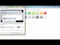 Changing the background colours in Windows 7