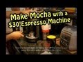 Make cheap Mocha with a  Espresso Coffee Machine ECM250 - 用便宜咖啡機做摩卡