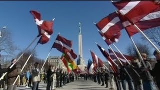 Lettonie Marche Commémorative Des Vétérans De La Waffen Ss À Riga