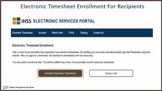 Enrolling And Stopping Enrollment For Recipients