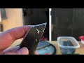How I sharpen a tanto start to finish (well pretty much)