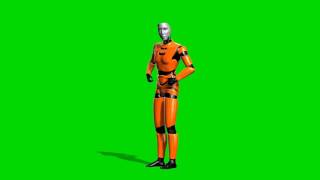 I Robot Animation - Green Screen - Free Use