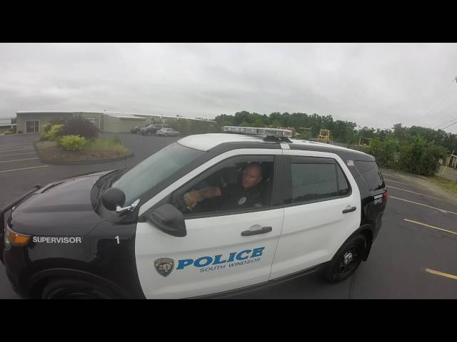 Car Ignores Biker In Lane And Just Merges Anyways, Is Immediately Pulled Over - Video