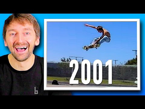 AARON KYRO REACTS TO HIS 2001 SKATEBOARDING VIDEOS!