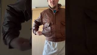 Кожаный Бомбер Пилот 2В1 Echt Leder, Размер 48