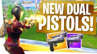 The NEW DUAL WIELD PISTOLS are SCARY! - Fortnite New Gun Patch 4.5 (Playground Mode Removed Temp)