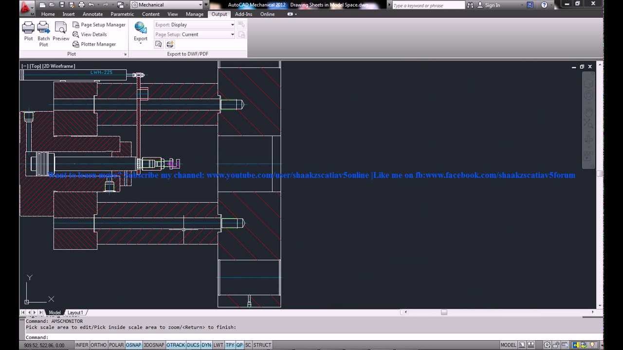 Tutorial Autocad Mechanical 2013 | autocad mechanical 2013 tutorial drawing sheets in model Tutorial Autocad Mechanical 2013 | autocad mechanical 2013 tutorial drawing sheets in model