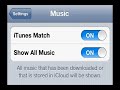 enable itunes match