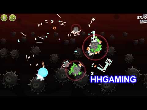 Angry Birds Space Walkthrough - 3-30 D-30 3 stars danger zone level guide how to get three star