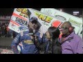 World of Outlaws STP Sprint Car Series Victory Lane at Huset's Speedway
