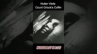 Nosferatu 1932 Hutter Visits Count Orlocks Coffin
