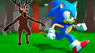 Sonic Survives 99 Nights In The Forest With Fans Roblox