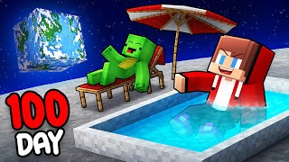 Mikey And Jj Survive 100 Days On The Moon In Minecraft Maizen
