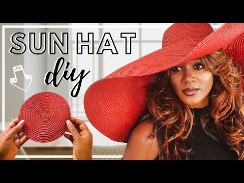 DIY Sun Hat | How to make a Sun Hat EASY | Sun hat for women | Beginners project - YouTube
