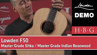 Lowden F50 Guitar - Master Grade Sitka Over Master Grade Indian Rosewood