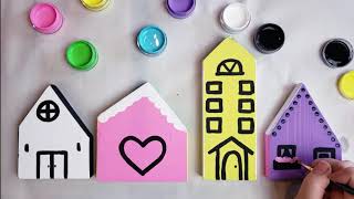 DIY Wood Village Kit Painting Tutorial