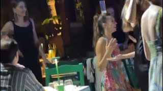 Gecenin Yıldızı Afra Saraçoğlu Bardak Showu Yapıyor