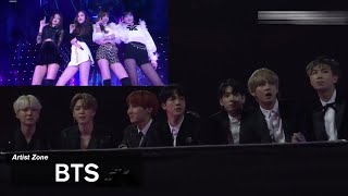 BTS reaction to BLACKPINK SBS 2017 AS IF IT'S YOUR LAST