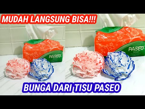 BUNGA DARI TISU PASEO 2 LEMBAR || DIY TISSU FLOWER