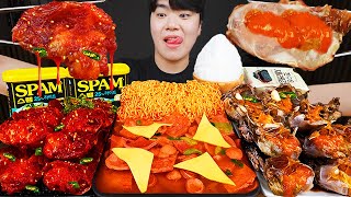 Asmr Mukbang | Корейская Домашняя Еда, Острая Лапша, Маринованный Краб Рецепт ! Принимать Пищу