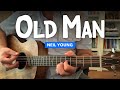 How to play OLD MAN by Neil Young (guitar lesson w/ chords + lyrics + tabs)