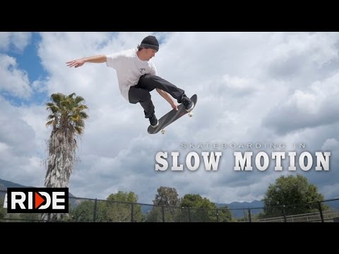 Brad McClain Skateboarding in Slow Motion - Ojai Skatepark