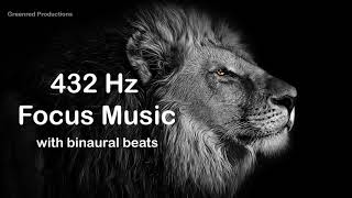 Deep Focus Music with 432 Hz Tuning and Binaural Beats for Concentration - Study