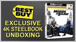 Fast & Furious Presents Hobbs & Shaw Best Buy Exclusive 4K2D Blu-Ray Steelbook Unboxing