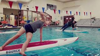 Indoor Sup Yoga At Riverton Pool In Portland, Maine