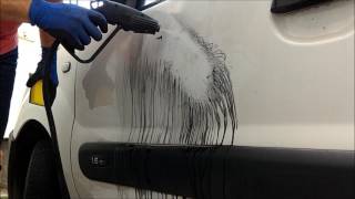 Remoção de pichação sem danificar a pintura do carro / How To Remove Spray Paint Graffiti