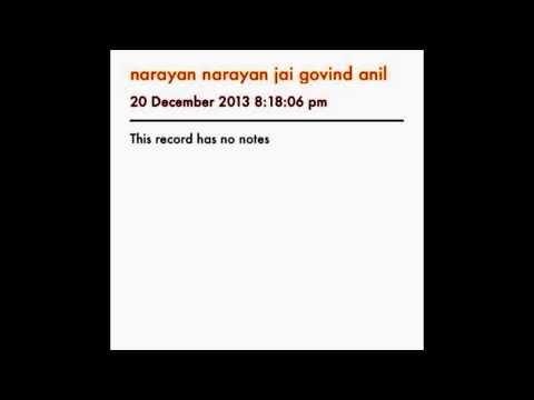Narayan Narayan Jai Jai - Anil