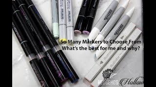Alcohol Marker Part 3: The difference between copic, nuvo, spectrum noir markers and more!