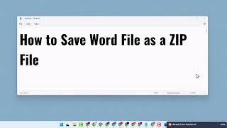 How To Save Word File As A Zip File