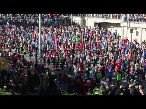 Euskararen Eguneko flashmoba Urretxun (1). 2013 abenduak 3
