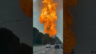 Caught On Camera Unbelievable & Horrifying Gas Leak Explosion , Not Ai